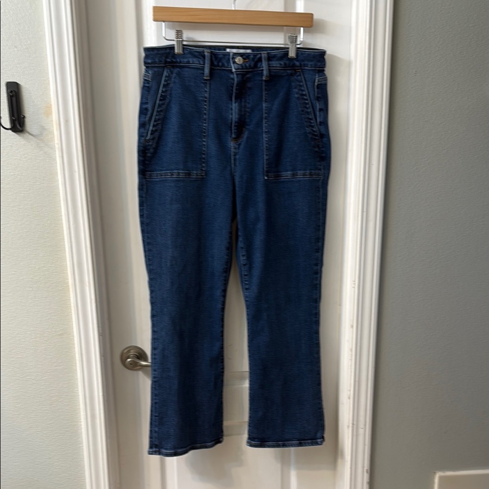 LOFT Blue Ankle Cropped Jeans with Modern Fit